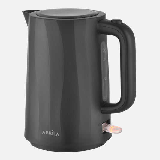 Hervidor de Agua Eléctrico FICUS 1,7 L 2200 W Negro Fabrilamp instalada en ambiente decorativo de salón o dormitorio | Fabrilamp / Abrila