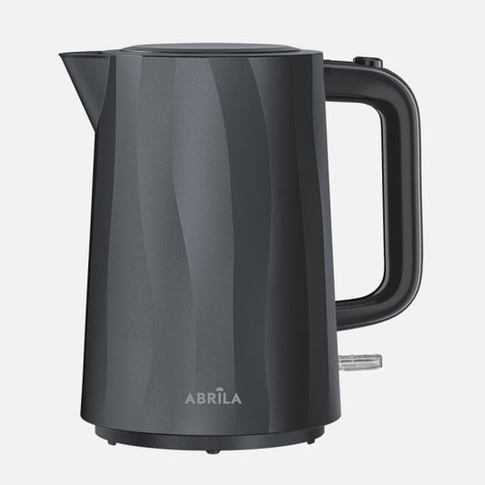 Hervidor de Agua Eléctrico FICUS 1,7 L 2200 W Negro Fabrilamp - Vista frontal principal en fondo blanco | LuzGurú