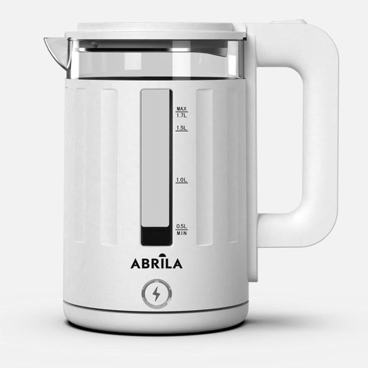 Hervidor de Agua Surinam 1,7 L 2200 W Blanco Fabrilamp - Vista frontal principal en fondo blanco | LuzGurú