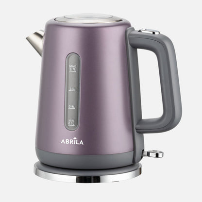 Hervidor de Agua Eléctrico Toral 1,7 L 2200 W Violeta/Gris Fabrilamp - Vista frontal principal en fondo blanco | LuzGurú