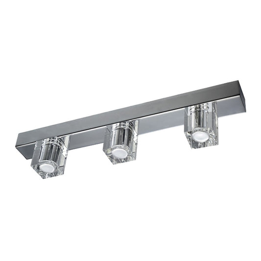 Regleta HYDROS Tres Luces CristalRecord 43-603-01-001 cromo