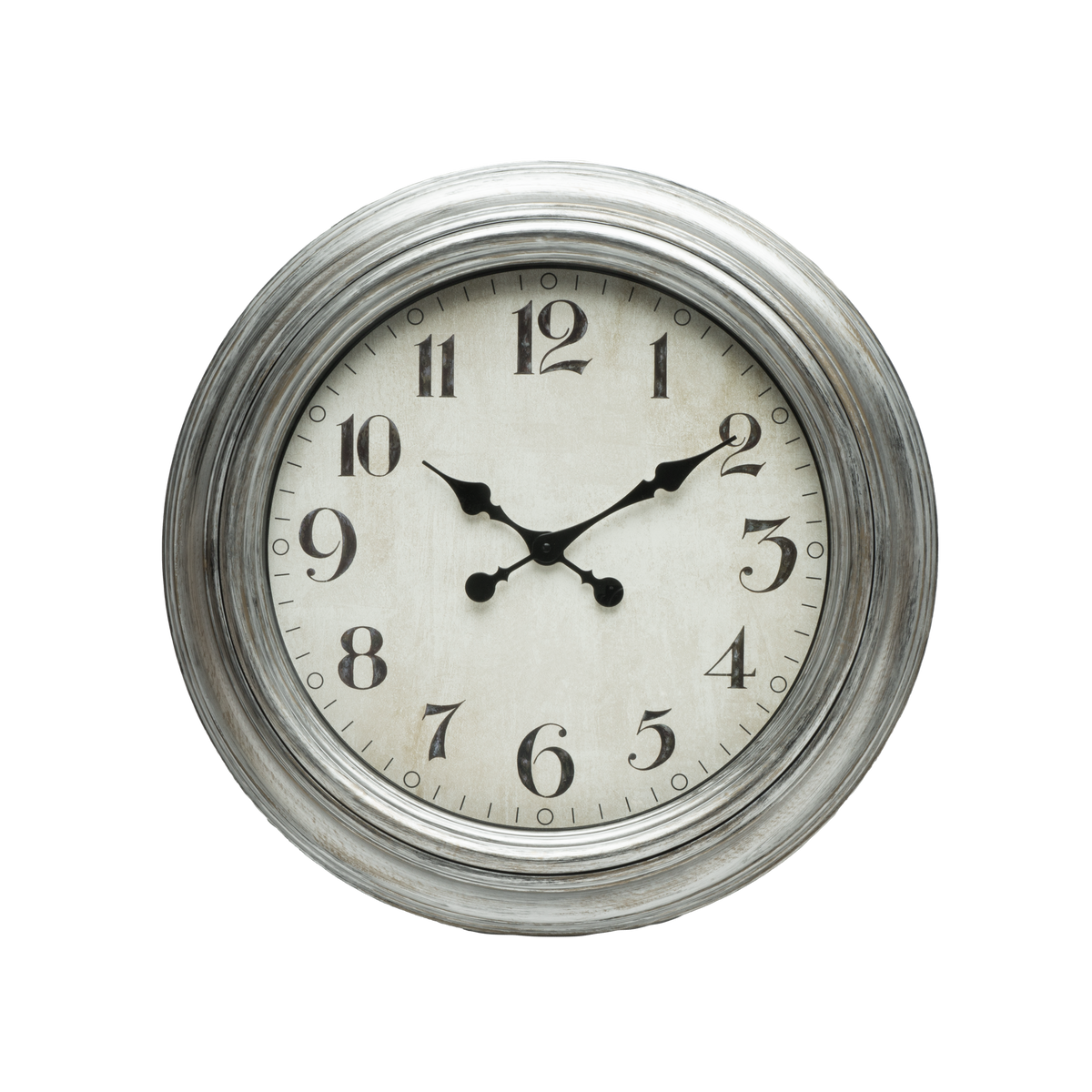 Reloj de Pared Iniko 61 cm Plata Agujas Retro Fabrilamp - vista principal | Fabrilamp / Abrila · Ref. 192810010
