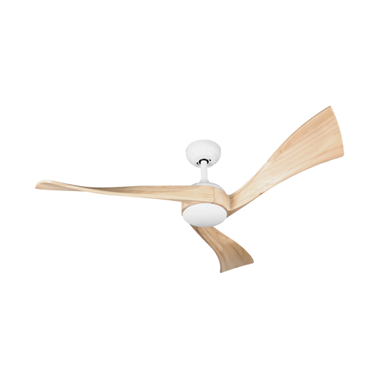 Ventilador de Techo Janubi Blanco/Haya – vista principal · Ref. 173491368