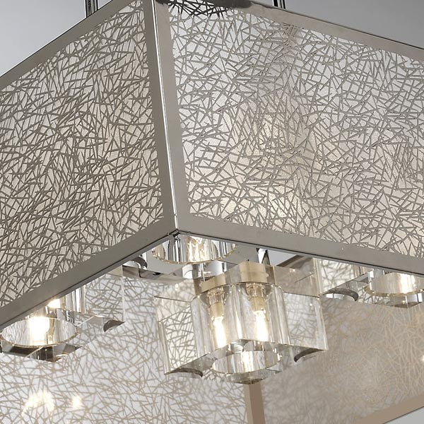 Lámpara Japan fabricada en acero inoxidable color inox