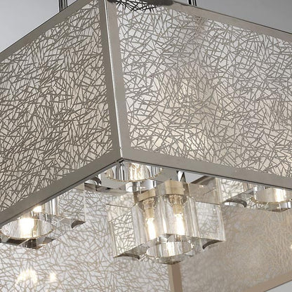 Lámpara Japan fabricada en acero inoxidable color inox