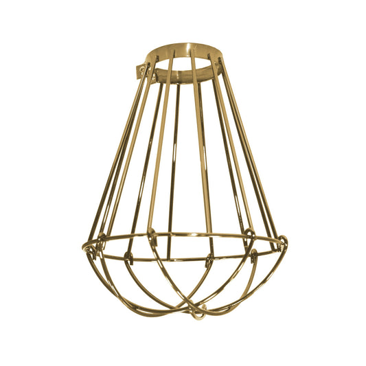 Jaula Decorativa para Lámpara Mixer Oro E27 CristalRecord - vista principal | CristalRecord