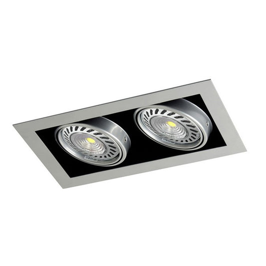 Foco Empotrable Doble AR111 Kardan Tecno CristalRecord 03-032-00-003