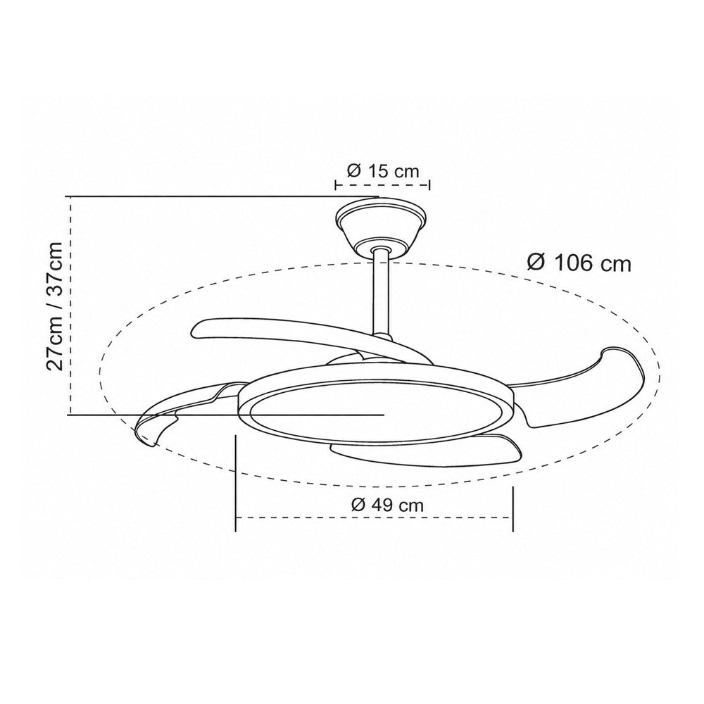 Ventilador de Techo – vista 4 · Ref. 85-081-48-200