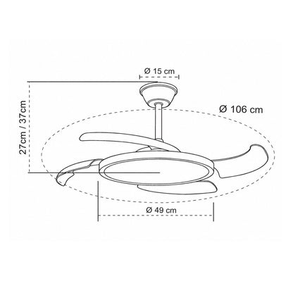 Ventilador de Techo – vista 4 · Ref. 85-081-48-207