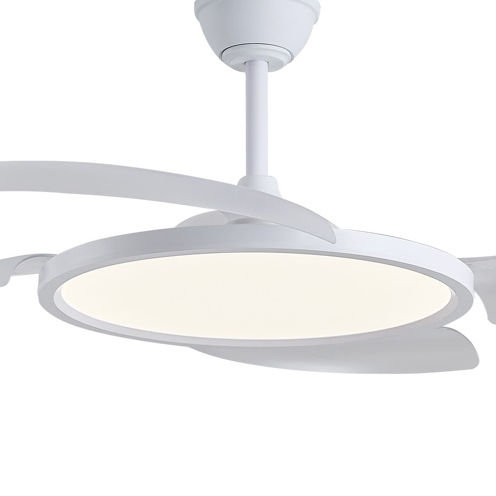 Ventilador Key fabricado en Hierro y ABS color Blanco