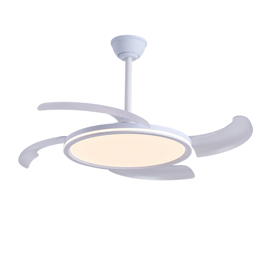 Ventilador LED Techo CristalRecord Key Blanco, Ref. 85-081-48-200