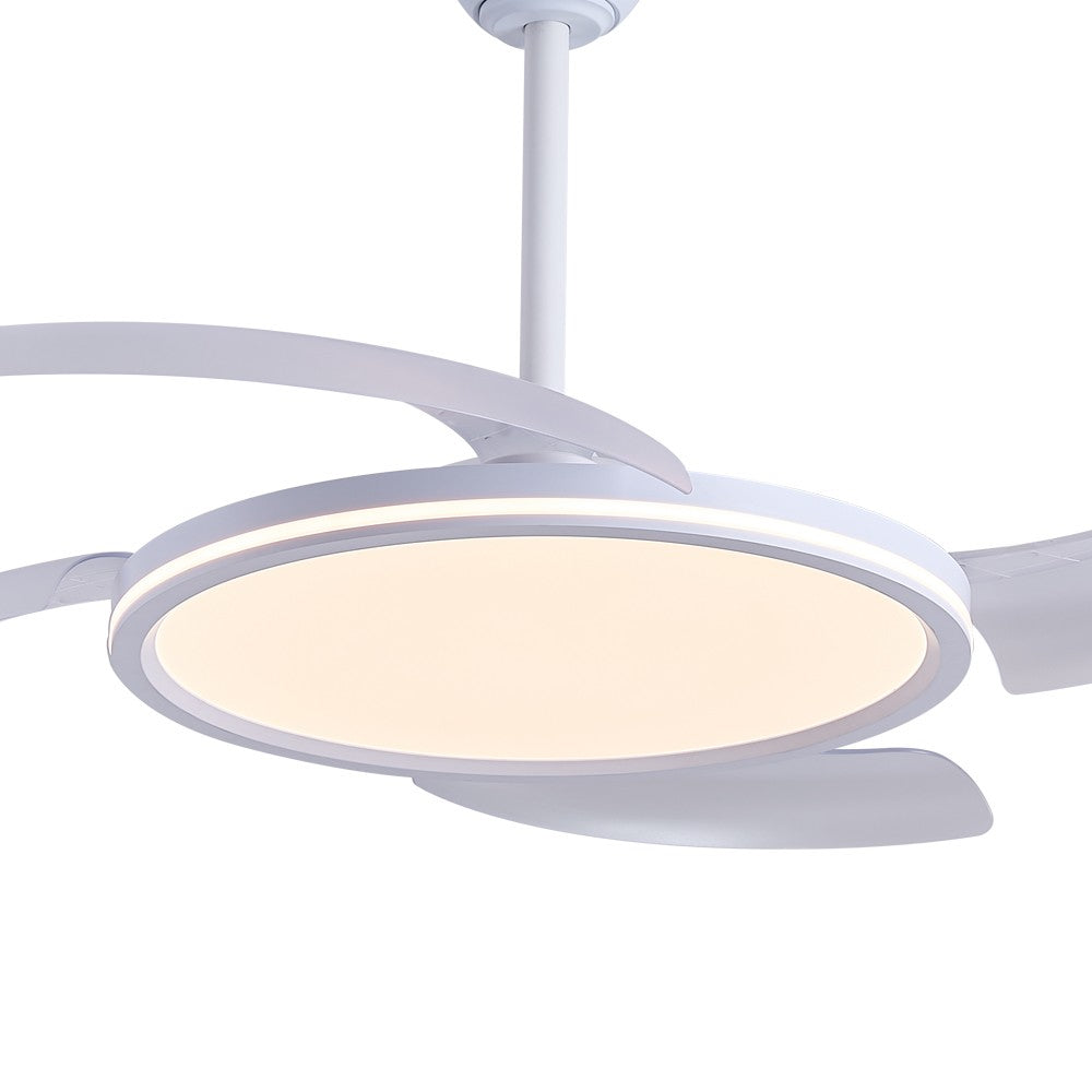 Ventilador Key fabricado en Hierro y ABS color Blanco