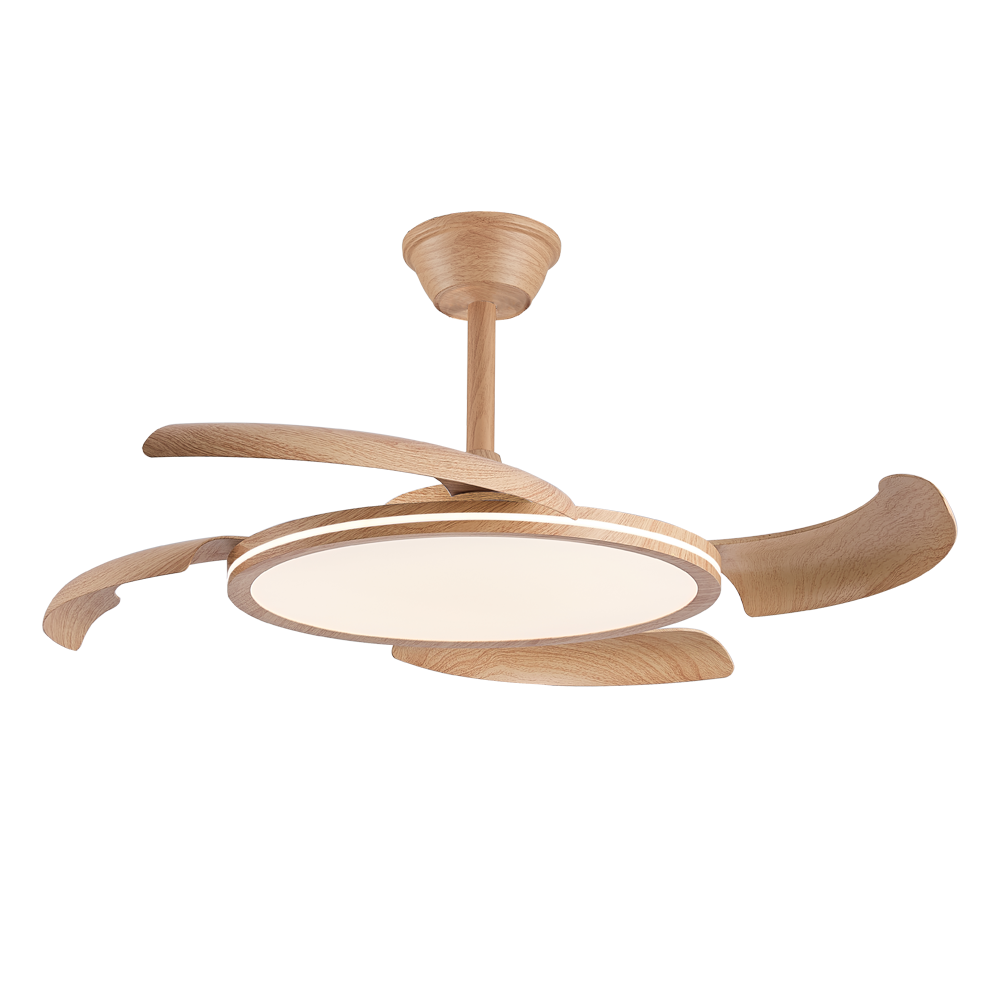 Ventilador de Techo LED Key Madera CristalRecord 85-081-48-202