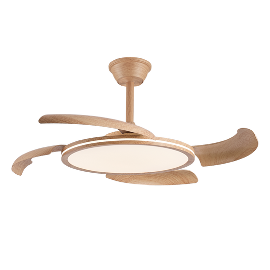 Ventilador de Techo LED Key Madera CristalRecord 85-081-48-202