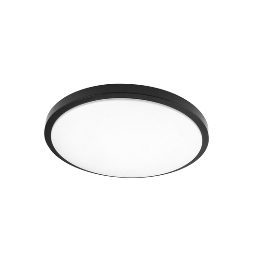 Plafón Moderno LED Kirat 39 cm / Blanco / Negro – vista principal · Ref. 245683509