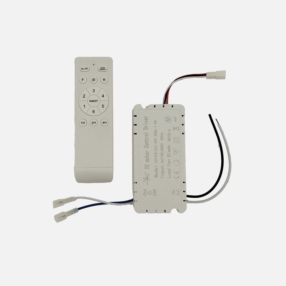 Kit de mando para ventilador Bandido fabricado en plástico color blanco