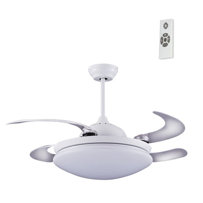 Ventilador Klon fabricado en Acero, ABS y acrílico color Blanco