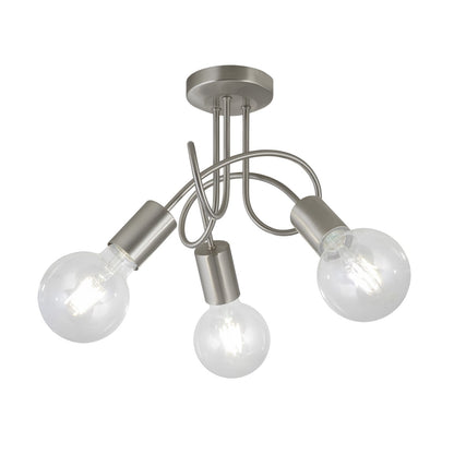 AJP / Alemar 10918 - Lámpara Tenor 3 luces Niquel Satinado - luzguru.com