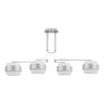 Lámpara de techo Bremen Fabrilamp / Abrila cromo y blanco, Ref. 066454420