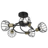 Lámpara Bermeo 5 luces Negra Mate - AJP / Alemar - 60177 - luzguru.com