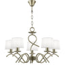 Lámpara de techo Gloria 5 luces cuero - AJP / Alemar - 60264 - luzguru.com