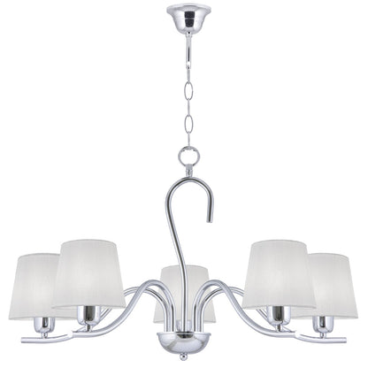 Lámpara Colgante Natalie Cromo 5 luces E14 - AJP / Alemar - 60275 - luzguru.com