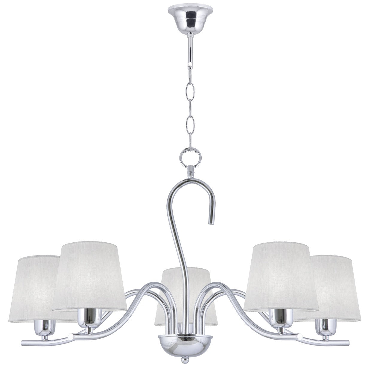 Lámpara colgante Natalie Cromo AJP/Alemar (Ref. 60275) - Medidas: [Insertar medidas aquí] - luzguru.com
