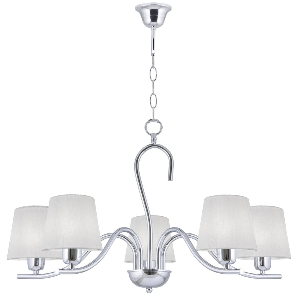 Lámpara colgante Natalie AJP/Alemar (Ref. 60275): Dimensiones detalladas. Ilumina tu espacio con estilo y sofisticación. 5 luces E-14. Envío rápido desde LuzGuru.com
