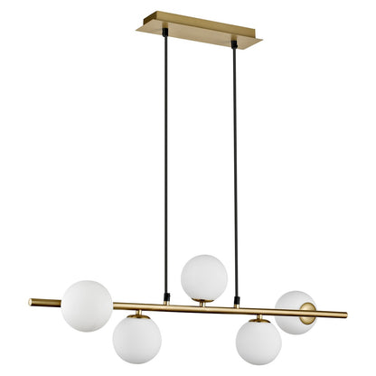 Lámpara 5L River Latón-Opal - AJP / Alemar - 11387 - luzguru.com