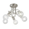 AJP / Alemar 10919 - Lámpara Tenor 5 Luces Niquel Satinado - luzguru.com