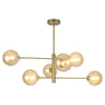 Lámpara Galaxia Latón Ámbar 6 luces G9 - AJP / Alemar - luzguru.com