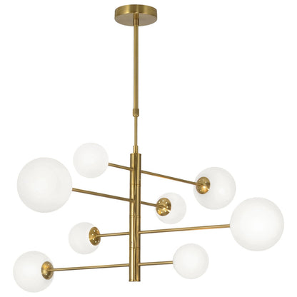 AJP / Alemar 11572 - Lámpara Cosmica Latón Opal - luzguru.com