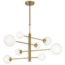 AJP / Alemar 11572 - Lámpara Cosmica Latón Opal - luzguru.com