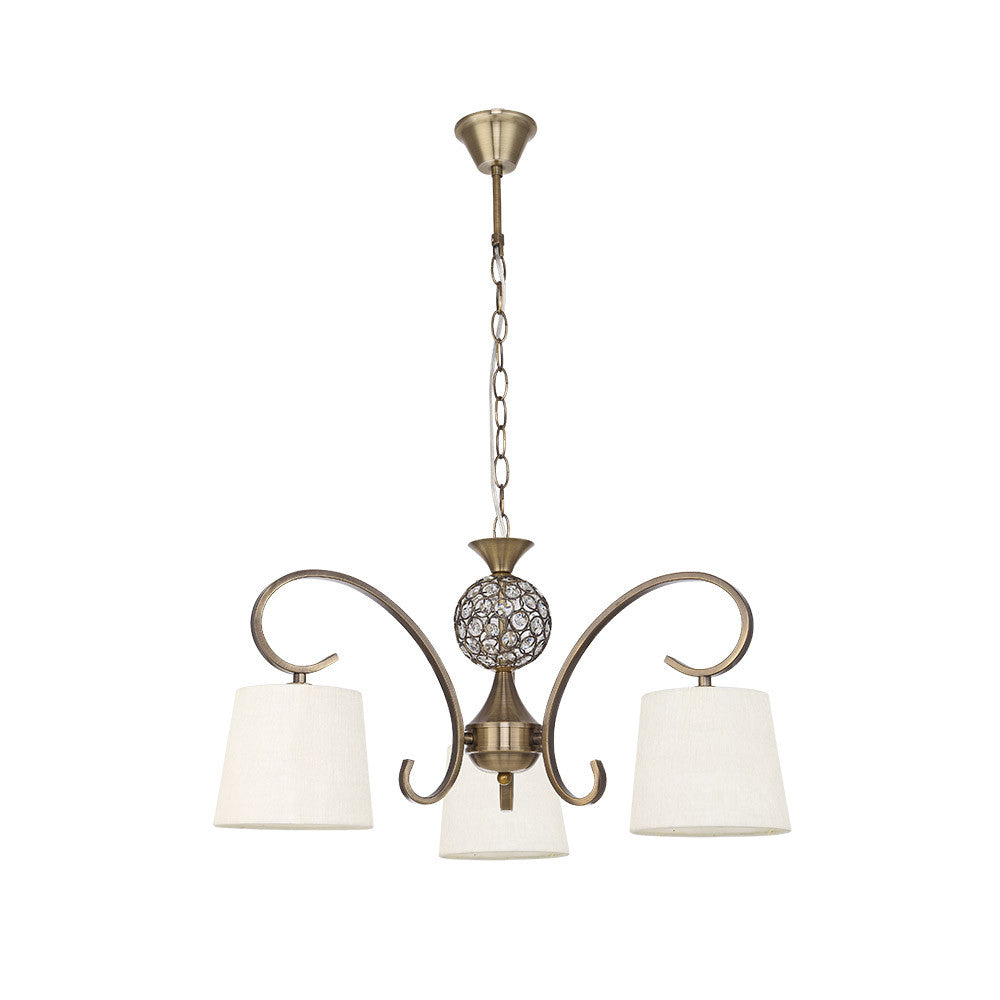 Lámpara de techo Bogota Fabrilamp / Abrila clásica cuero beige, Ref. 201553014
