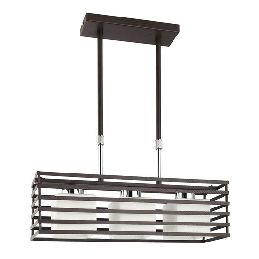 Lámpara de Techo Cell 3 Luces Wengue E27 CristalRecord - vista principal | CristalRecord