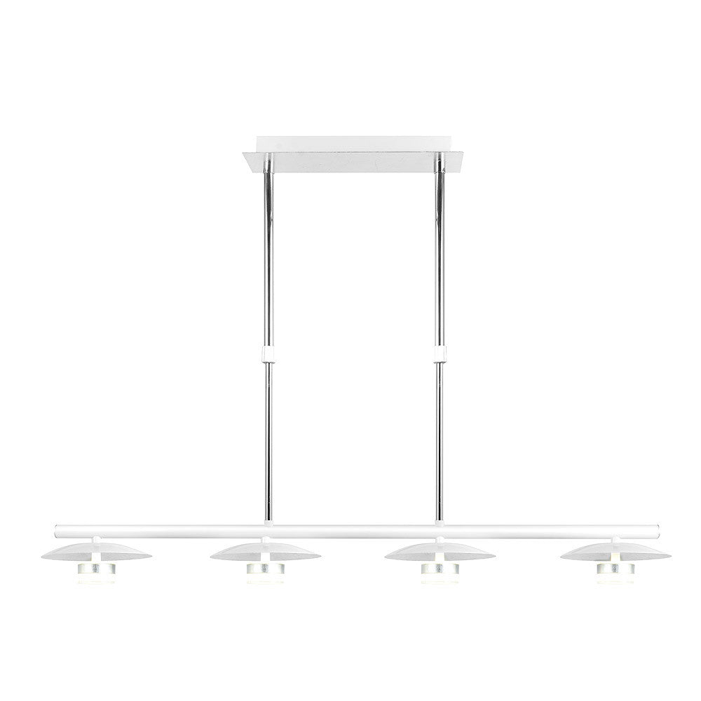 Lámpara Ciudad Del Cabo fabricada en Metal color Blanco y Plata