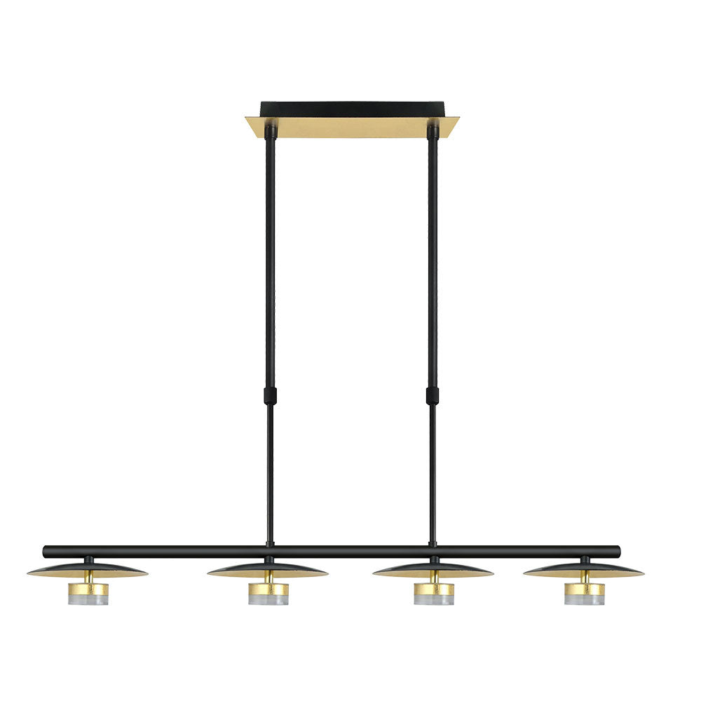 Lámpara Ciudad Del Cabo fabricada en metal color negro y oro