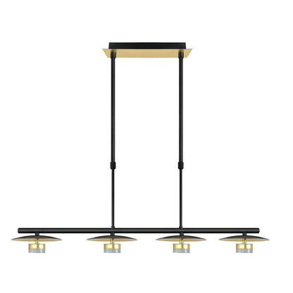 Lámpara Ciudad Del Cabo fabricada en metal color negro y oro
