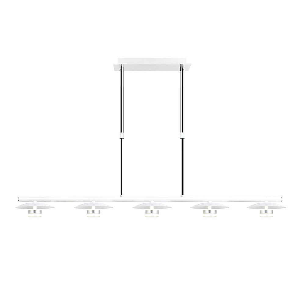 Lámpara Ciudad Del Cabo fabricada en Metal color Blanco y Plata