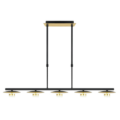 Lámpara Ciudad Del Cabo fabricada en Metal color Negro y Oro