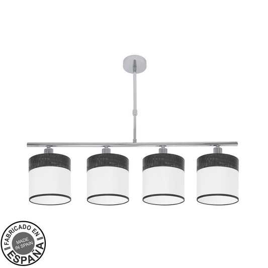 CLOE Lámpara de Techo 4 Luces Fabrilamp / Abrila Madera Negra Ref. 175454009