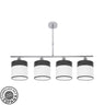 CLOE Lámpara de Techo 4 Luces Fabrilamp / Abrila Madera Negra Ref. 175454009