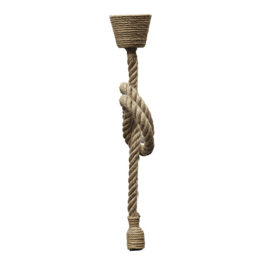 Lámpara Colgante de Exterior Rústica Cuerda Natural 100 cm E27 CristalRecord - vista principal | CristalRecord