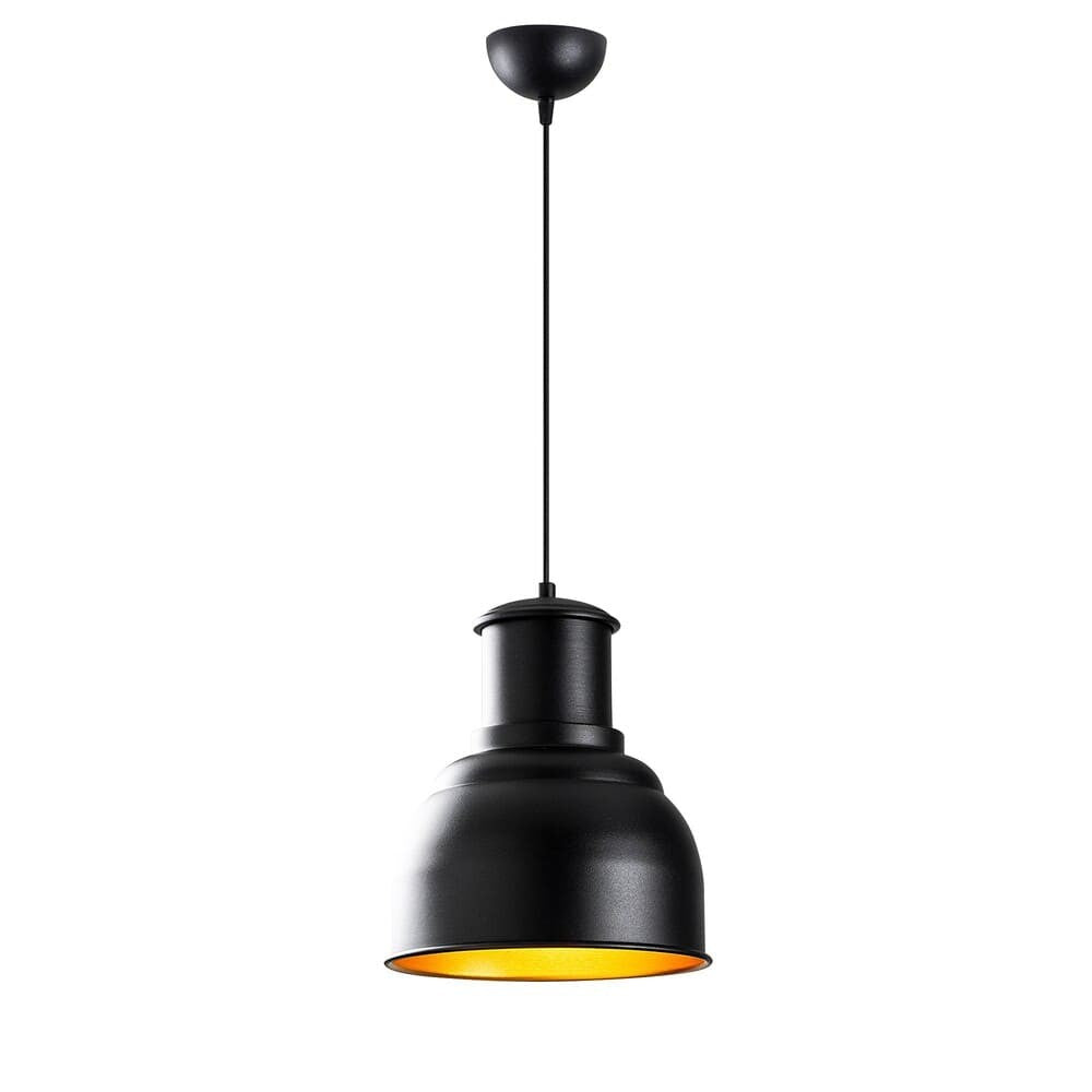 Lámpara Colgante Model 28 Negra y Dorada CristalRecord PRODM21361