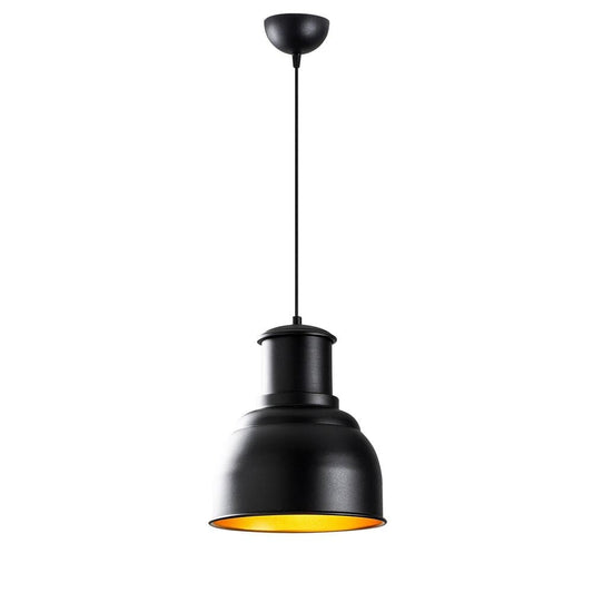 Lámpara Colgante Model 28 Negra y Dorada CristalRecord PRODM21361