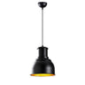 Lámpara Colgante Model 28 Negra y Dorada CristalRecord PRODM21361