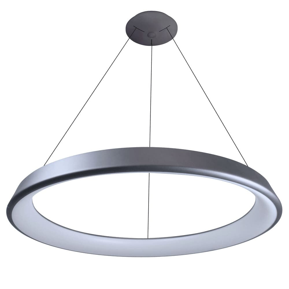 Lizer Lámpara Colgante LED Circular Plata CristalRecord 99-510-48-281