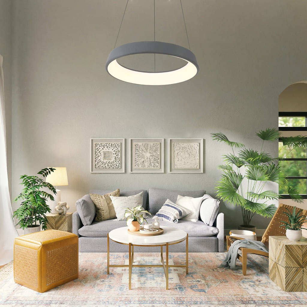 Elegante lámpara colgante moderna ideal para salón