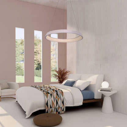 Elegante lámpara colgante blanca ideal para salón