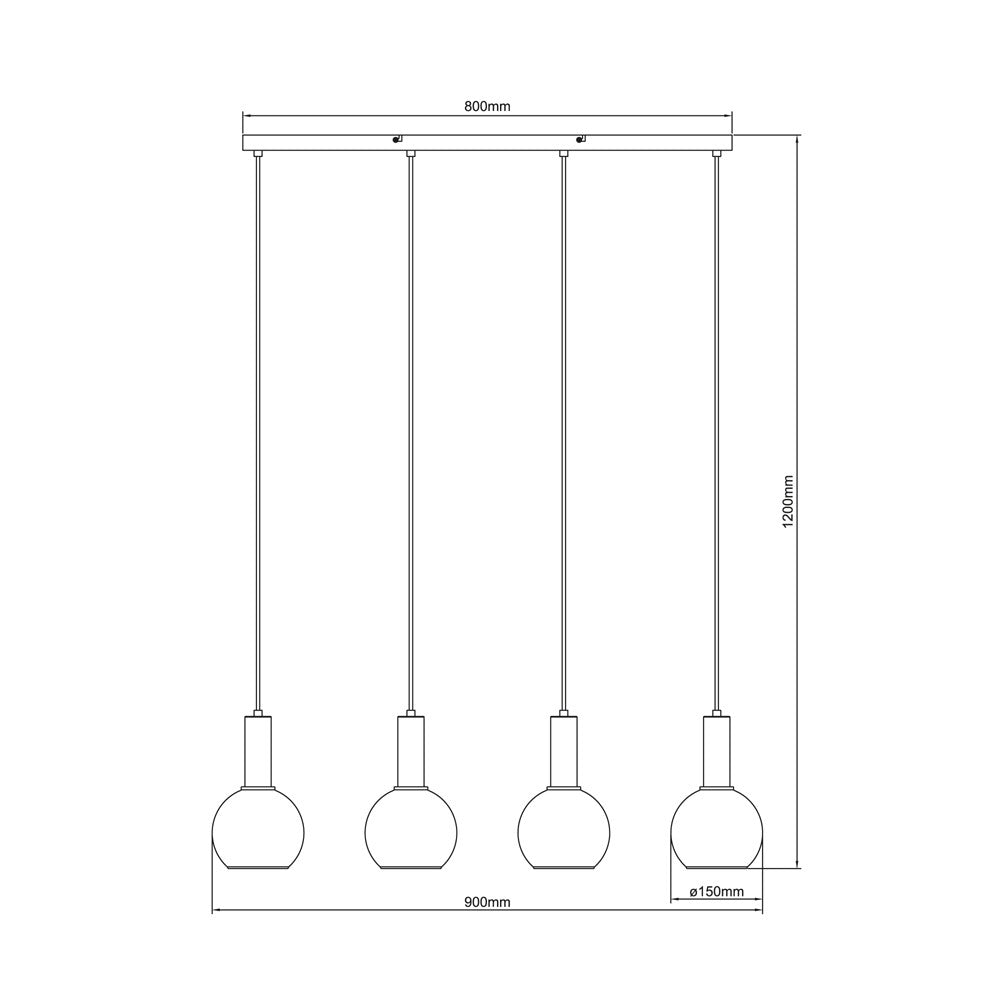 Elegante lámpara de techo ideal para salón